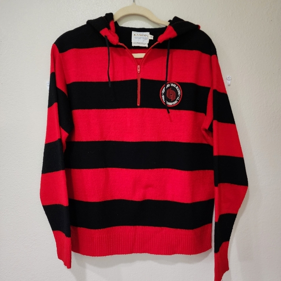Vintage Kandel Knitting Mills Portland Trailblazers 1977 Championship Sweater